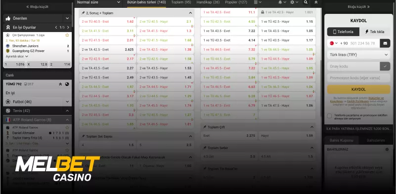 Cassino Melbet disponível em smartphones e tablets